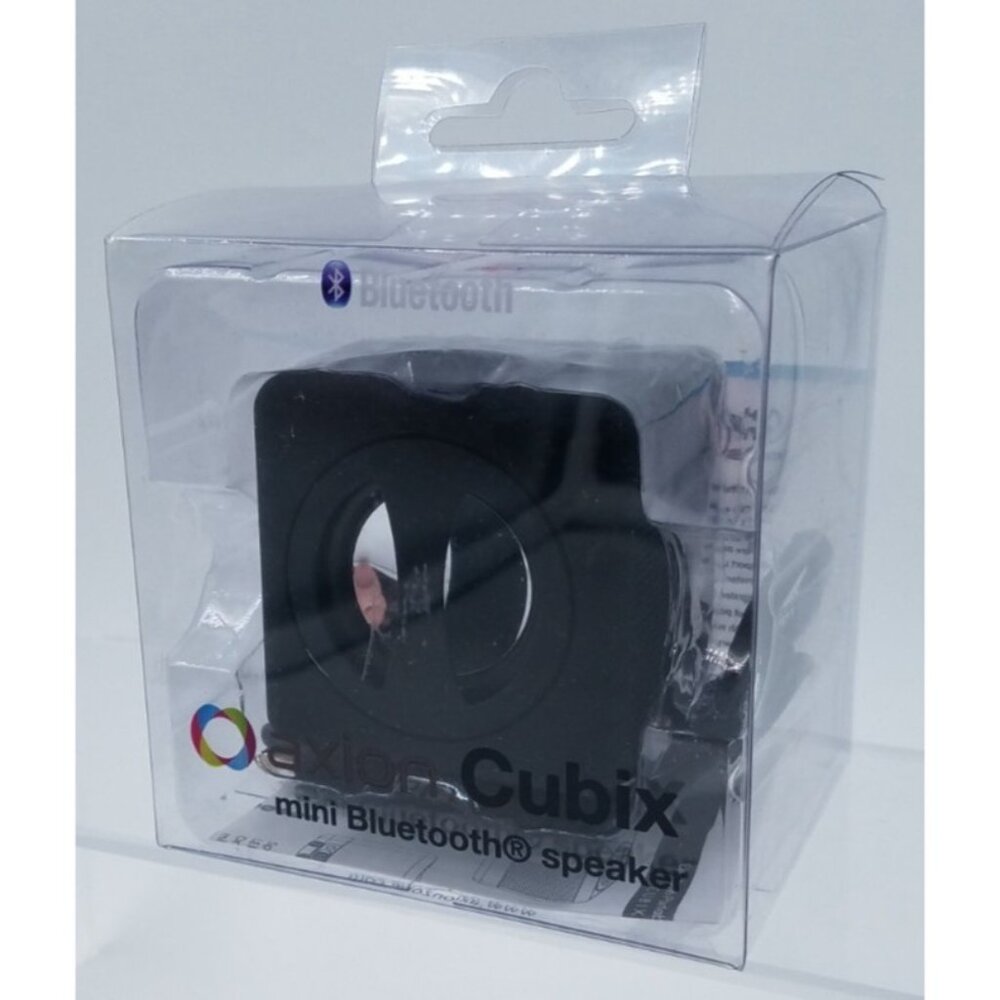 Axion Cubix SPK-2BE80 Mini Bluetooth Speaker 1 x 2W USB Charging Cable New
